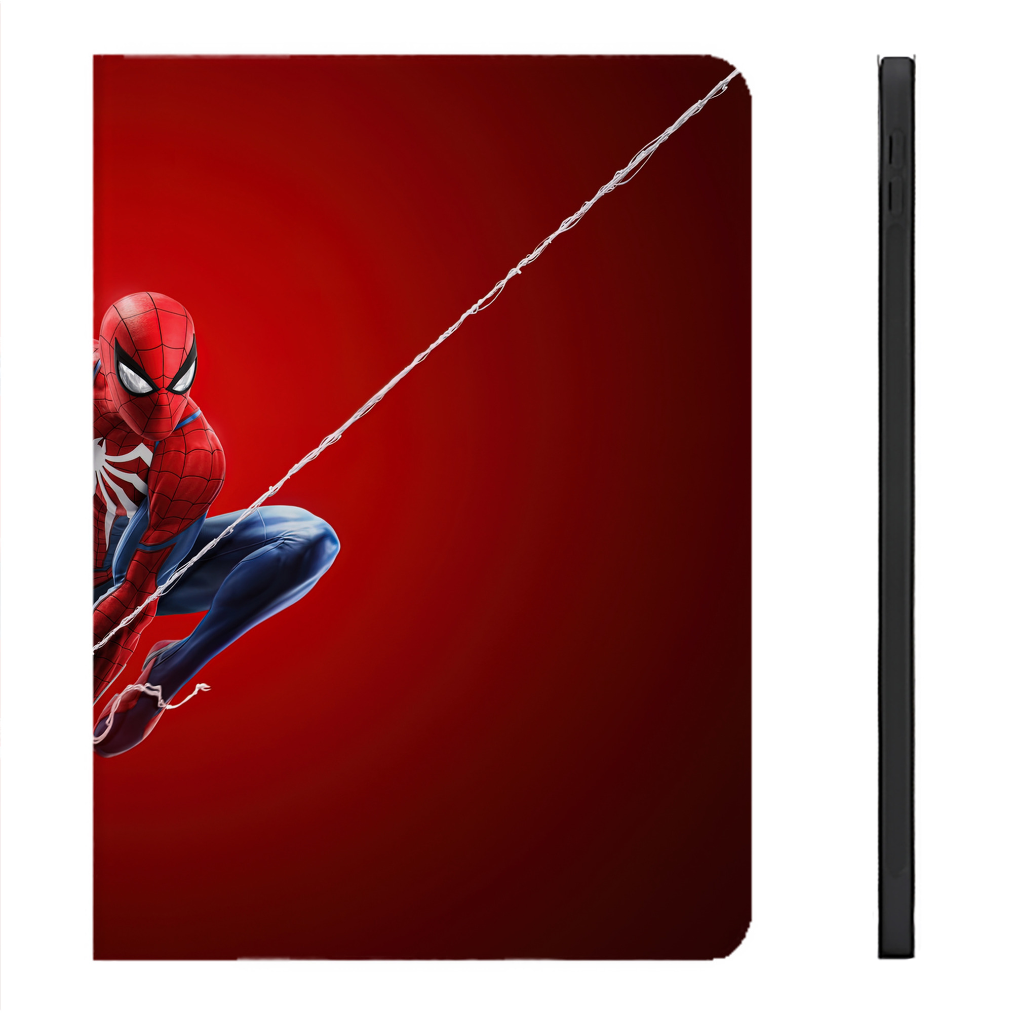 （画像用） Spider Man スパイダーマン IPadケース ペンホルダー付き ブックスタイルデザイン